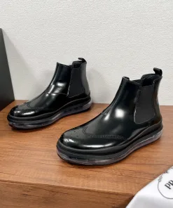 Luxus Prada Lederschuhe Freizeitschuhe aus Leder Prada Classic Luftpolsterung Original italienisch