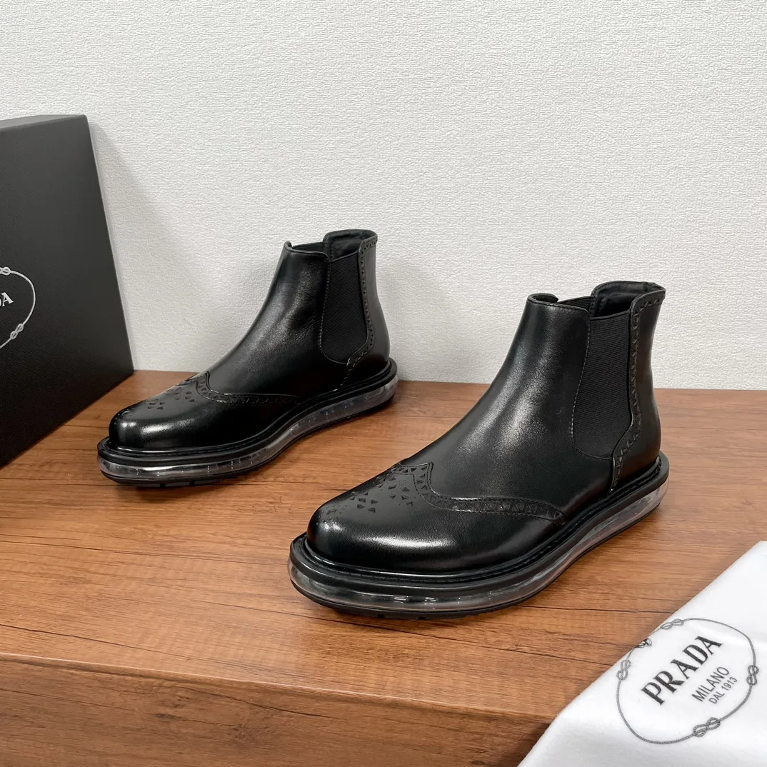 Hochwertige Prada Lederschuhe luftgepolsterte Schuhe Artikelnummer Prada Italian Runway Edition