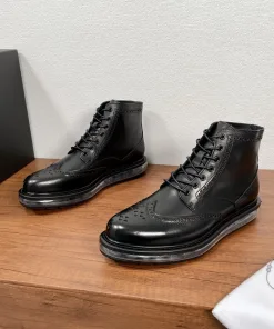 Premium Prada Lederschuhe luftgepolsterte Schuhe Artikelnummer Prada Italian Runway Edition