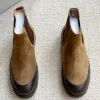 Hochwertige Brunello Cucinelli Lederschuhe Originale Brunello Cucinelli Chelsea Boots