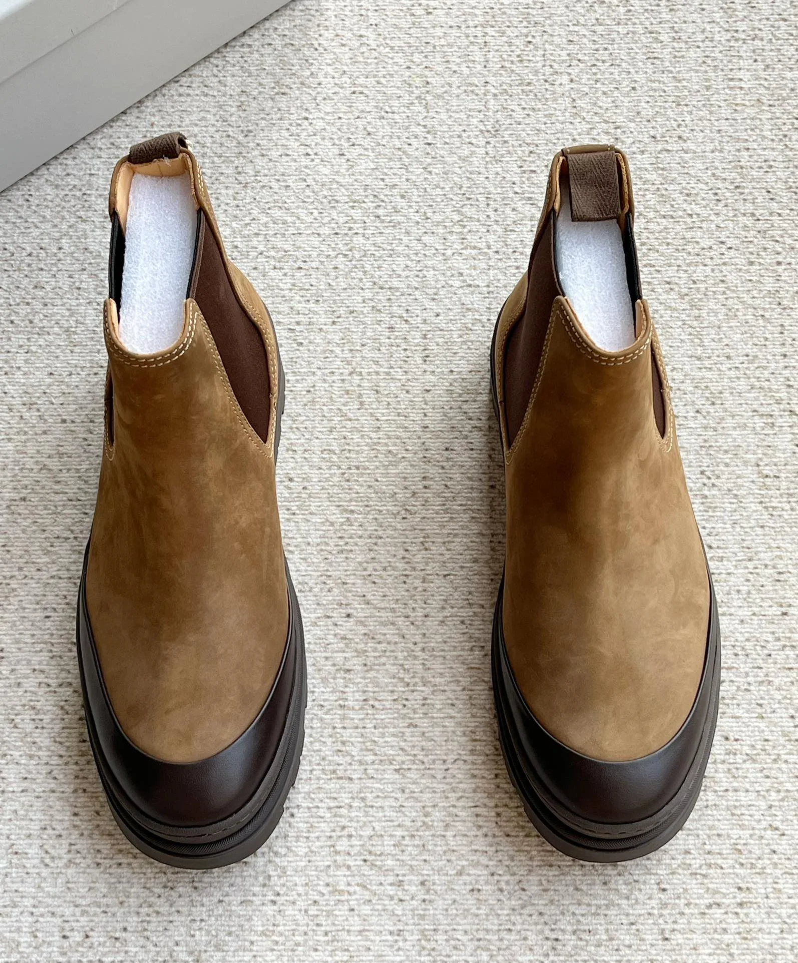 Hochwertige Brunello Cucinelli Lederschuhe Originale Brunello Cucinelli Chelsea Boots