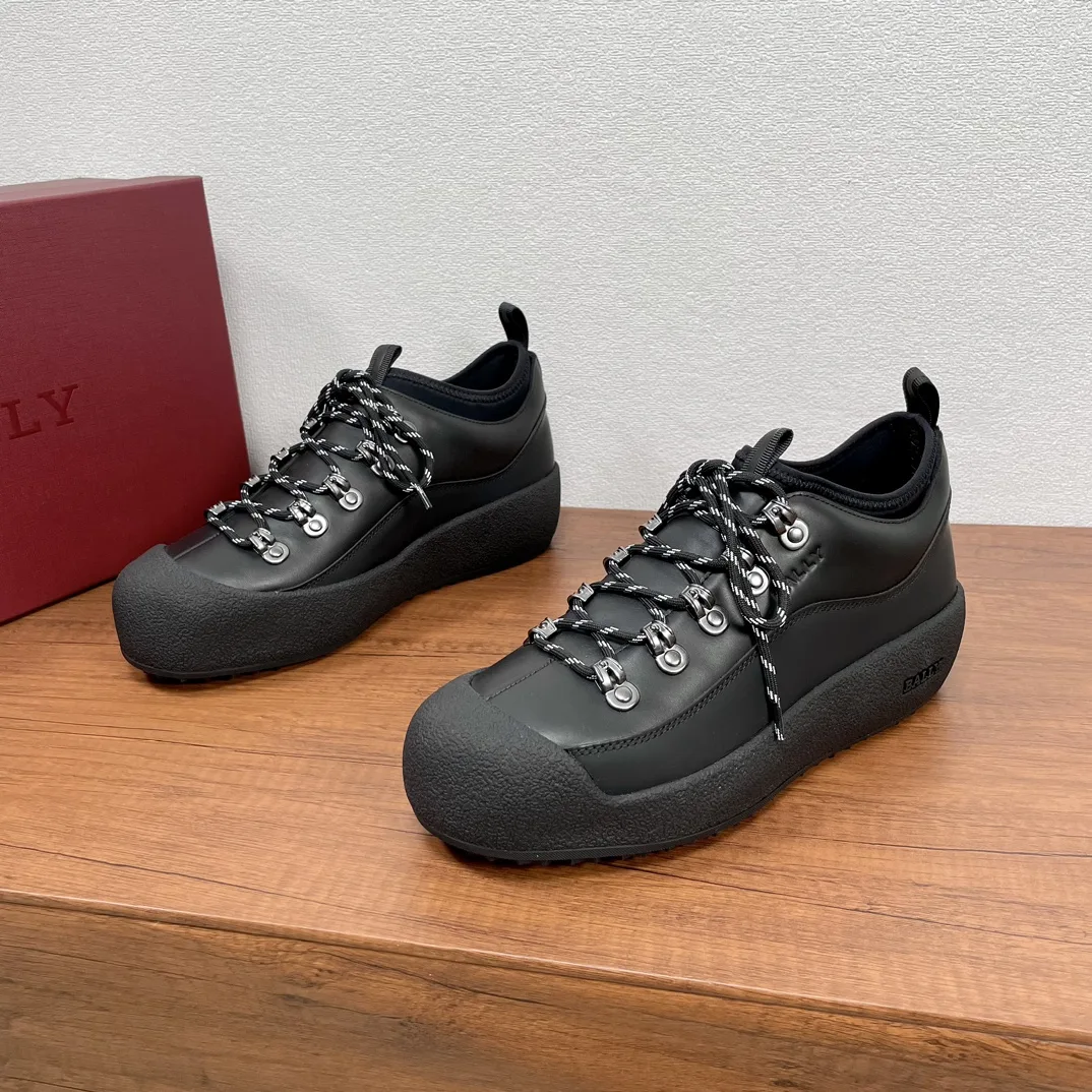 Luxus Bally Lederschuhe Bally Wolle Diese lässigen Schuhe