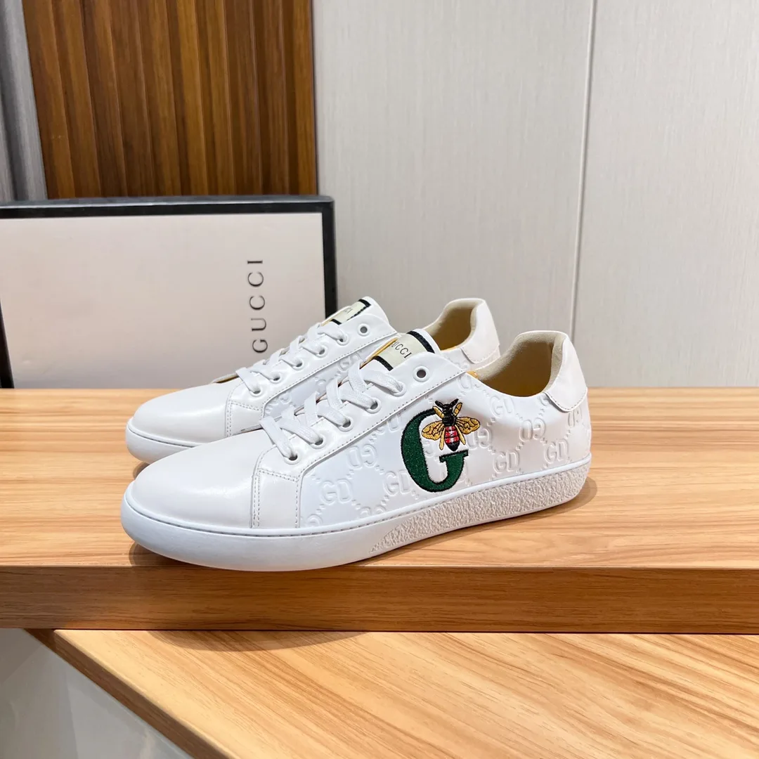 Premium Gucci Weiße Sneaker offizielle neue weiße Sneaker komfortablem