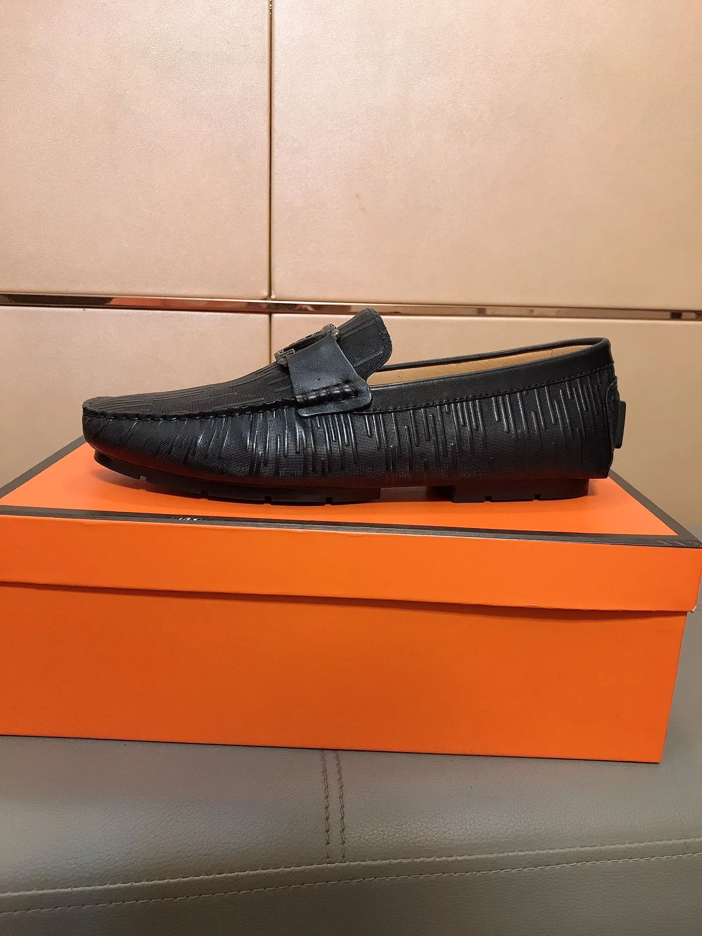 Luxus Armani Slipper modische Slipper Stilvolle Mokassins