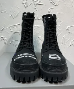 Hochwertige Balenciaga Arbeitsstiefel Herrenstiefel originalgetreue Nachbildung originalgetreue geprägtes Logo