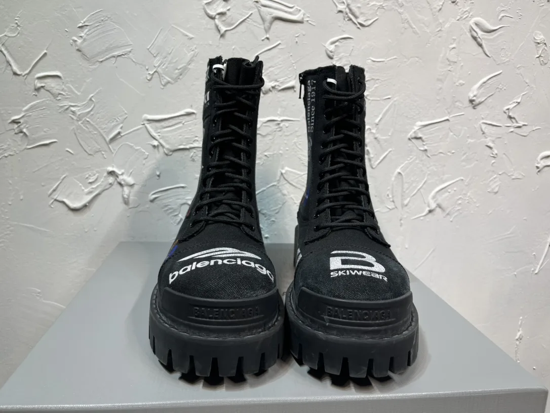 Hochwertige Balenciaga Arbeitsstiefel Herrenstiefel originalgetreue Nachbildung originalgetreue geprägtes Logo