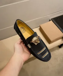 Luxus Versace einzelne Schuhe offiziell authentisches neues hochglänzendes sexy