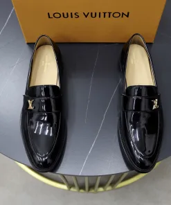 Luxus Louis Vuitton Lederschuhe individuell Klassischer Obermaterial weichem komfortables