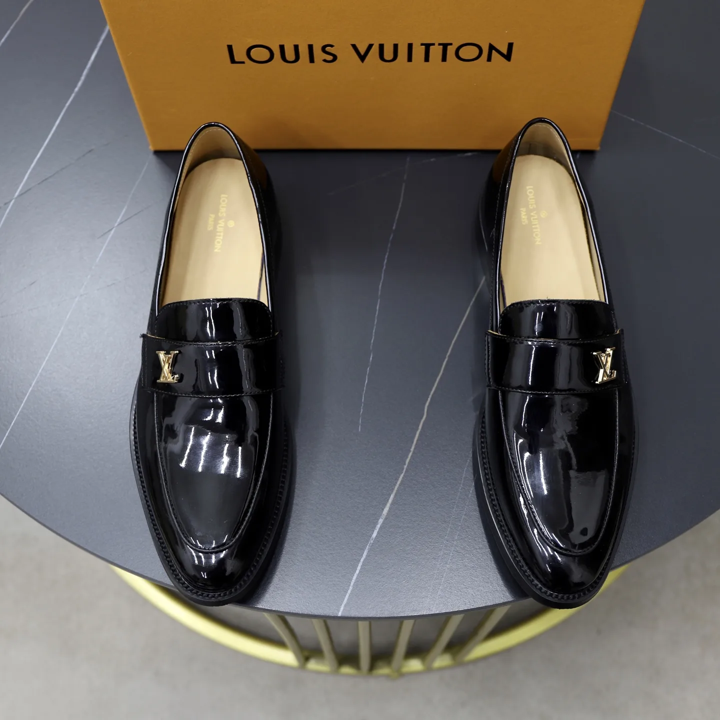 Luxus Louis Vuitton Lederschuhe individuell Klassischer Obermaterial weichem komfortables