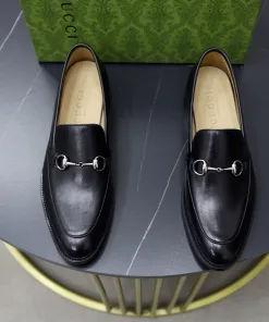 Hochwertige Gucci Lederschuhe individuell klassischer Obermaterial weichem komfortables