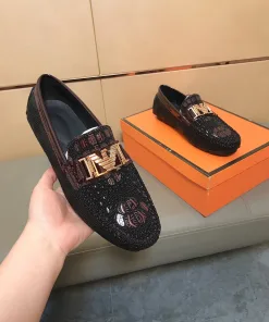 Premium Armani Loafer Klassisches hochwertiges Obermaterial importiertem stilvollem