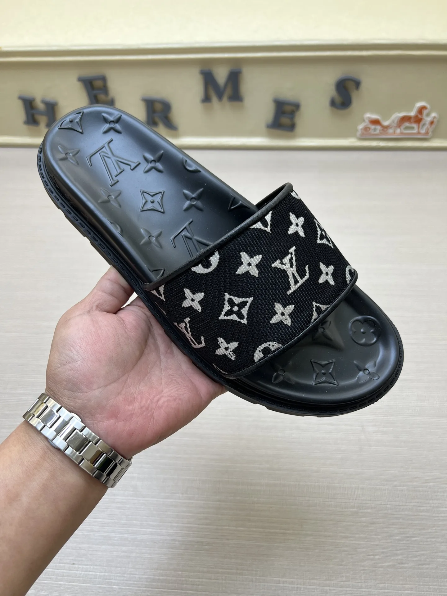 Hochwertige Louis Vuitton Ballerinas Sandalen Strandschuhe Exklusiv weich bequem Ausbleichen oder