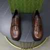 Premium Gucci Lederschuhe Freizeitschuhe aus Leder Herren Entspricht Stil offizielle Originalqualität