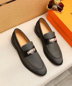 Premium Hermes Lederschuhe Freizeitschuhe aus Leder Anfrage Obermaterial importiertem Textil klassischer