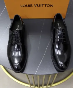 Premium Louis Vuitton Lederschuhe Größen Klassischer Obermaterial weichem komfortables