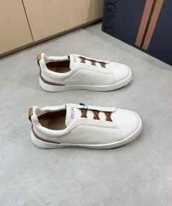 Premium Zegna Turnschuhe Hochwertiges, originelles Design mit wassergefärbtem Futter