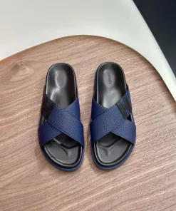 Luxury Hermes Hausschuhe Neue Rindsleder Langlebiger rutschfester Stilvoll