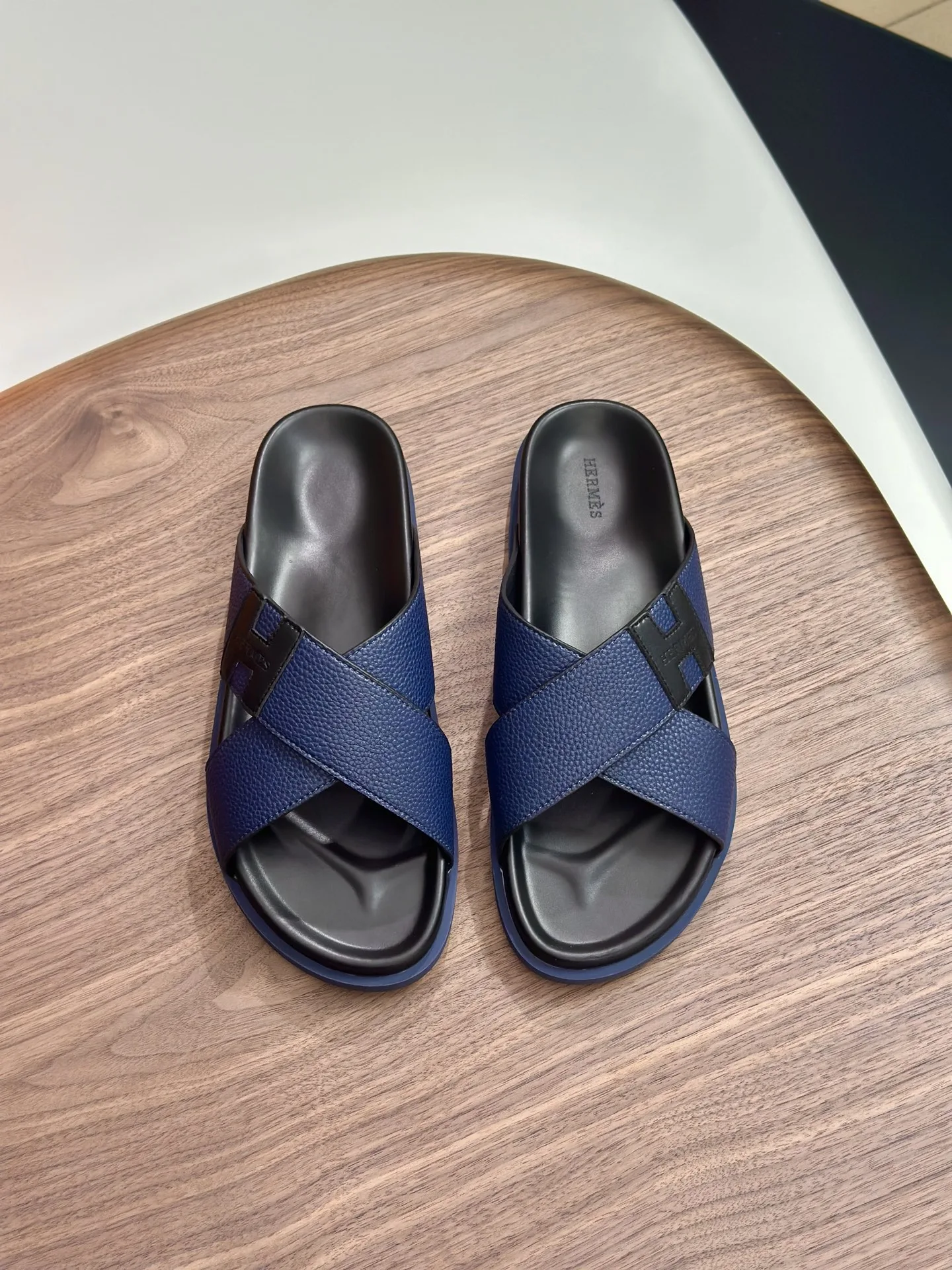 Luxury Hermes Hausschuhe Neue Rindsleder Langlebiger rutschfester Stilvoll