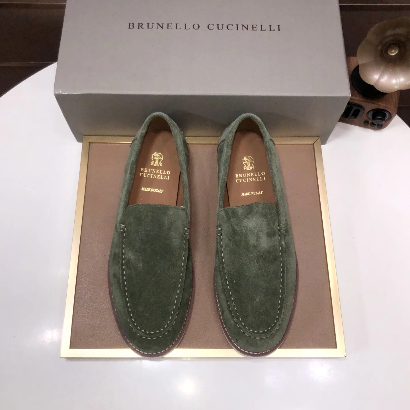 Hochwertige Brunello Cucinelli Slipper Lederschuhe neuen Brunello Cucinelli sind Werk