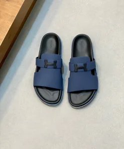 Premium Hermes Hausschuhe Neue jede Gefertigt Rindsleder rutschfester