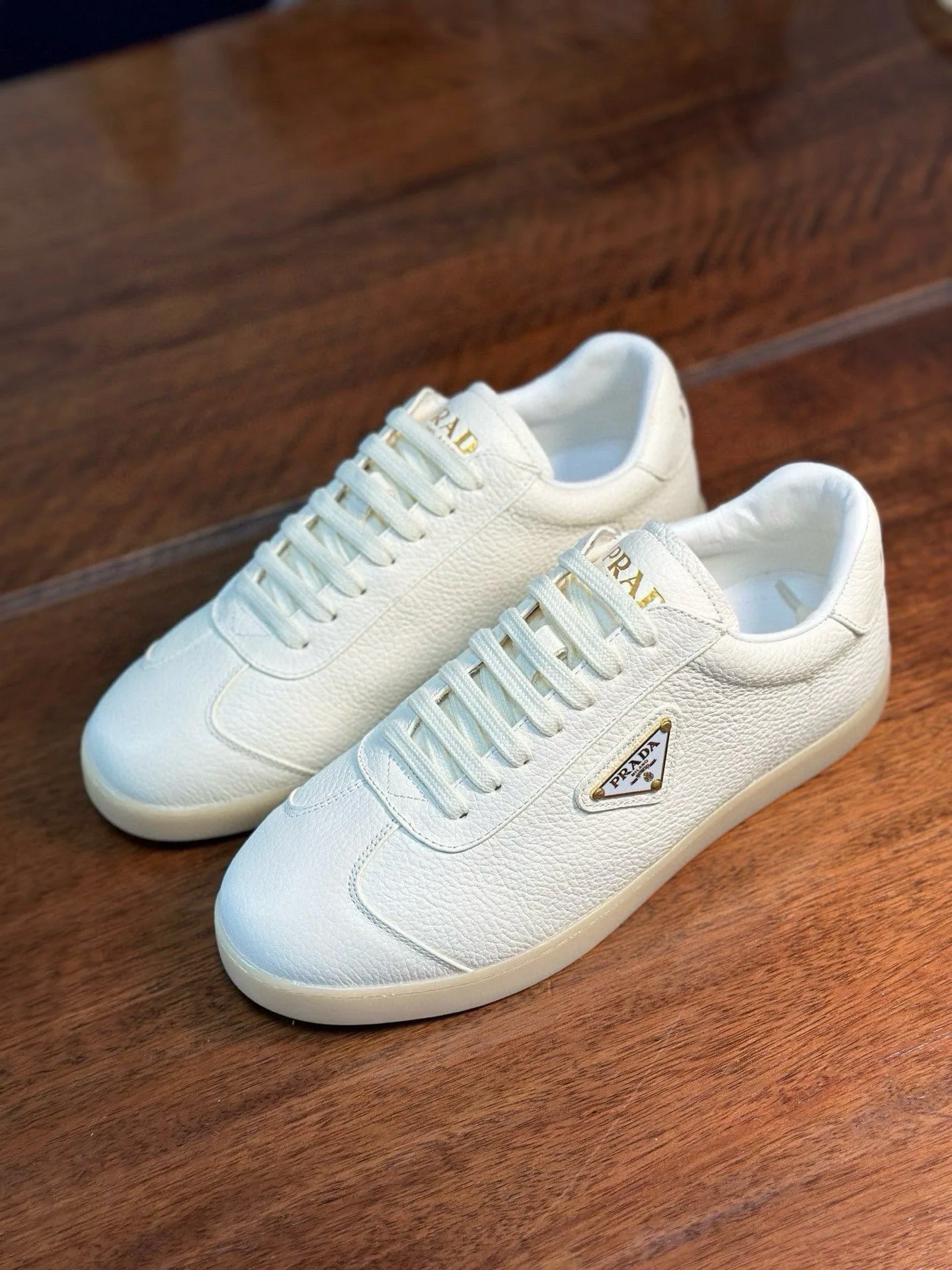 Luxus Prada Turnschuhe umweltfreundliche erstklassiges Rindsleder Radar Prada