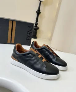 High Quality Zegna Lederschuhe Klassische Gefertigt hochwertiges Rindsleder genarbter