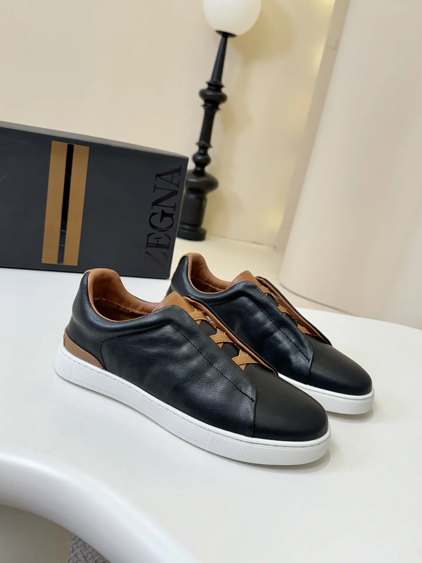 High Quality Zegna Lederschuhe Klassische Gefertigt hochwertiges Rindsleder genarbter