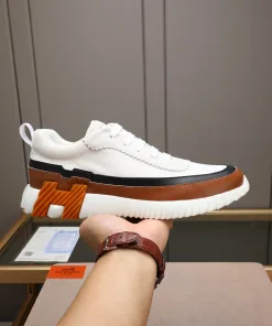 High Quality Hermes HerrenFreizeitsportschuhe Herms Sneaker sportliche Herrenschuhe Obermaterial