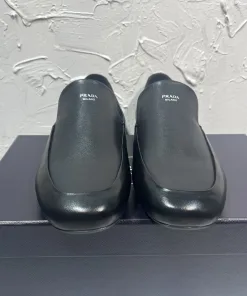 Premium Prada Slipper Herrenlederschuhe Lederschuhe Shuffle Monk Obermaterial importiertem Futter