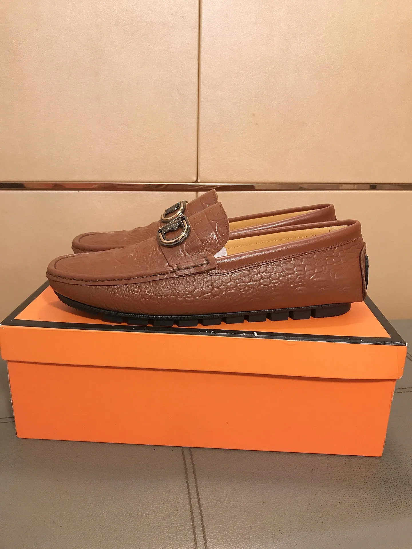 Premium Versace Loafer Lässiges Obermaterial importiertem Futter Strapazierfähig
