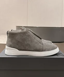 Premium Zegna Lederschuhe weiß Sneaker lässige Lederschuhe Direkt ZEGNA Neue Herren weiß