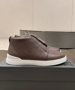 High Quality Zegna Lederschuhe weiße Sneaker lässige Lederschuhe Direkt LeiZEGNA Leder Eine originalgetreue