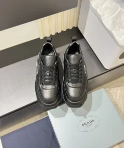 Premium Prada Lederschuhe Prada Obermaterial importiertem originaler luftgepolsterter