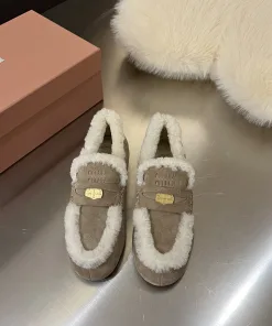 Hochwertige Miu Miu Loafer Originaldesign-Version Größen tatsächlicher