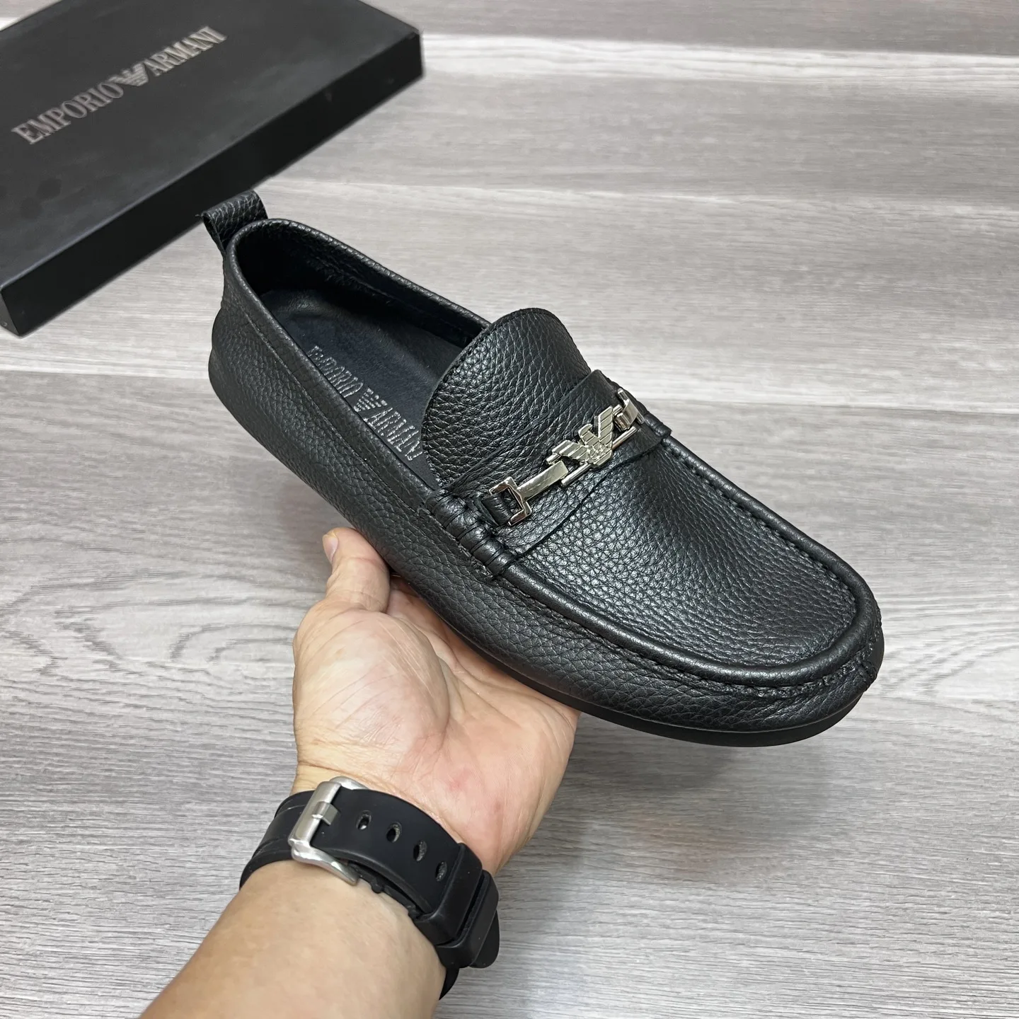 Luxus Armani Loafer Armanineu originalgetreue