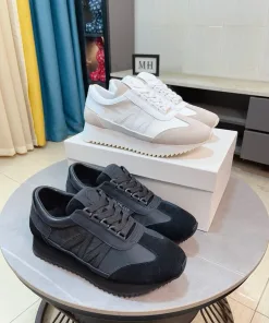 Luxus Moncler FreizeitSportschuhe für Herren Lederschuhe Maßgefertigtes Kalbsleder atmungsaktivem rutschfeste Lässige