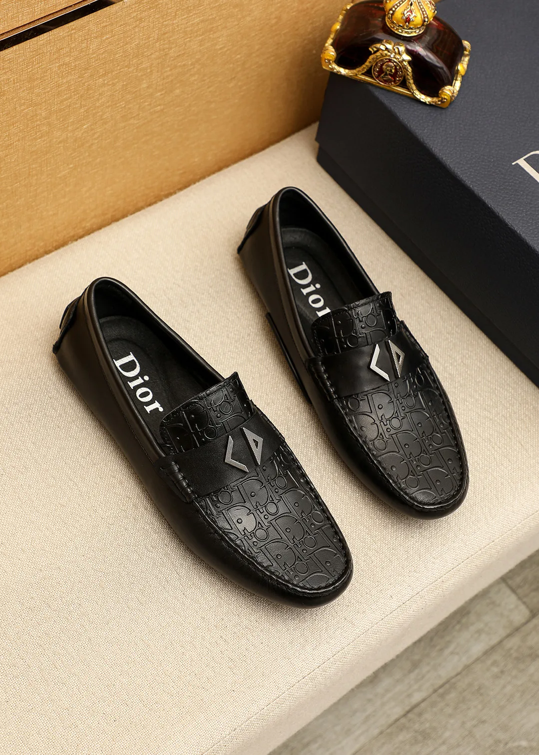 Luxus Dior Slipper Lederschuhe Dior Loafer Fällt größengerecht Anfrage