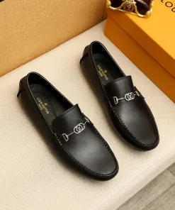 Luxus Louis Vuitton Slipper Lederschuhe Anfrage Hochwertiges edlen Futter importiertem