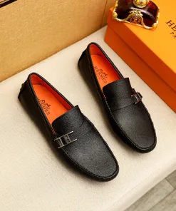 Hochwertige Hermes Slipper Lederschuhe Anfrage importiertes edlen Futter importiertem