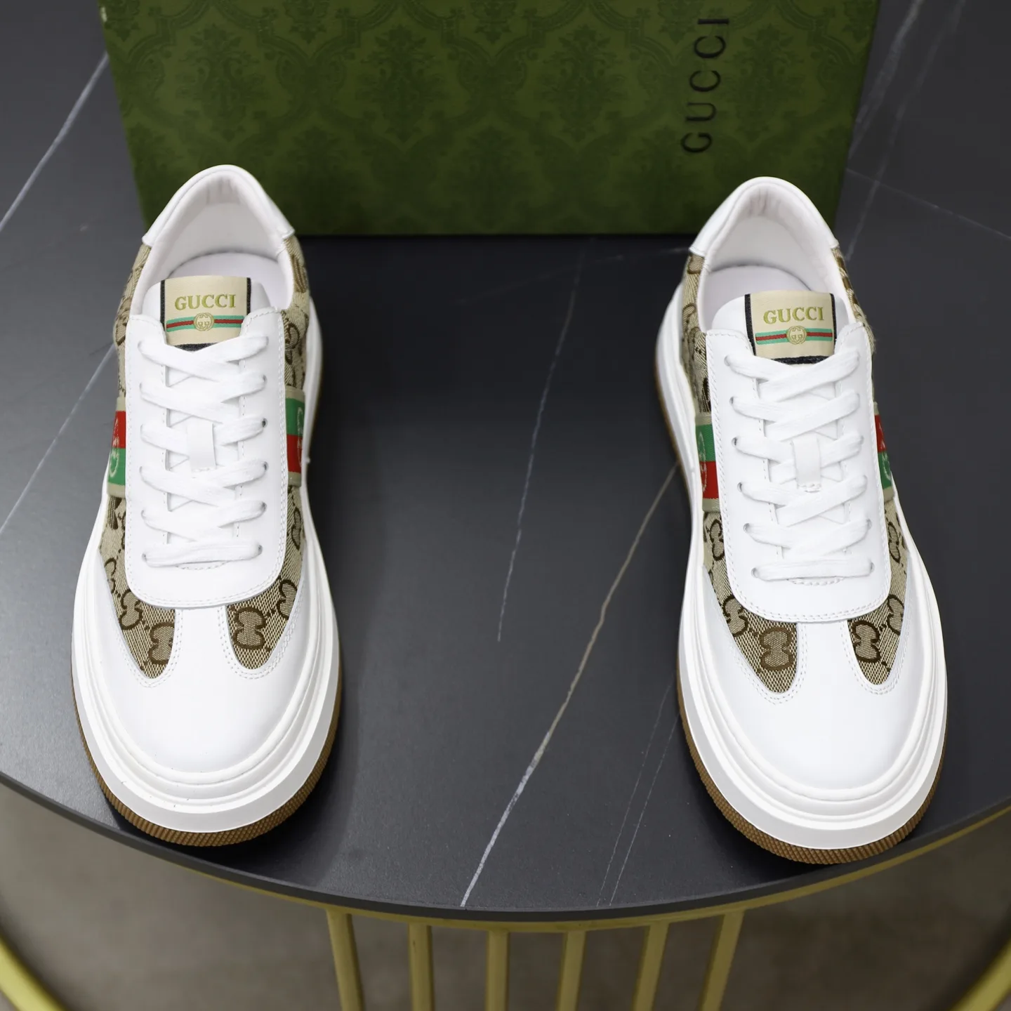Premium Gucci Turnschuhe Entspricht Preis offizielle Website Obermaterial