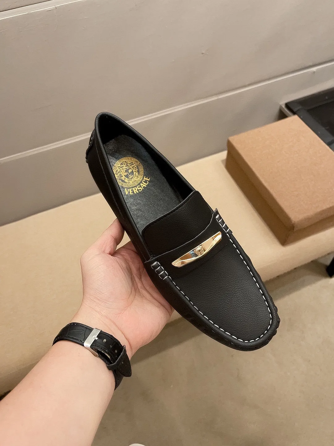 Premium Versace Slipper Laufschuhe Trendige Fahrschuhe