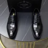 Luxus Prada Lederschuhe individuell Klassischer Obermaterial weichem komfortables