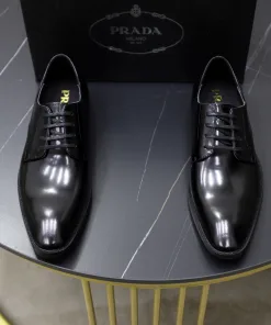 Luxus Prada Lederschuhe individuell Klassischer Obermaterial weichem komfortables
