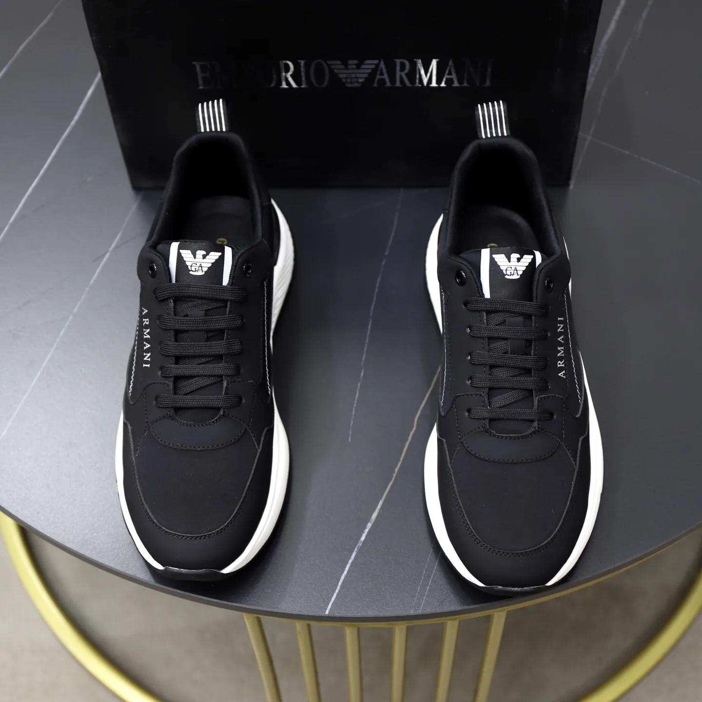 Premium Armani Turnschuhe offizielle Website Original komfortables atmungsaktives