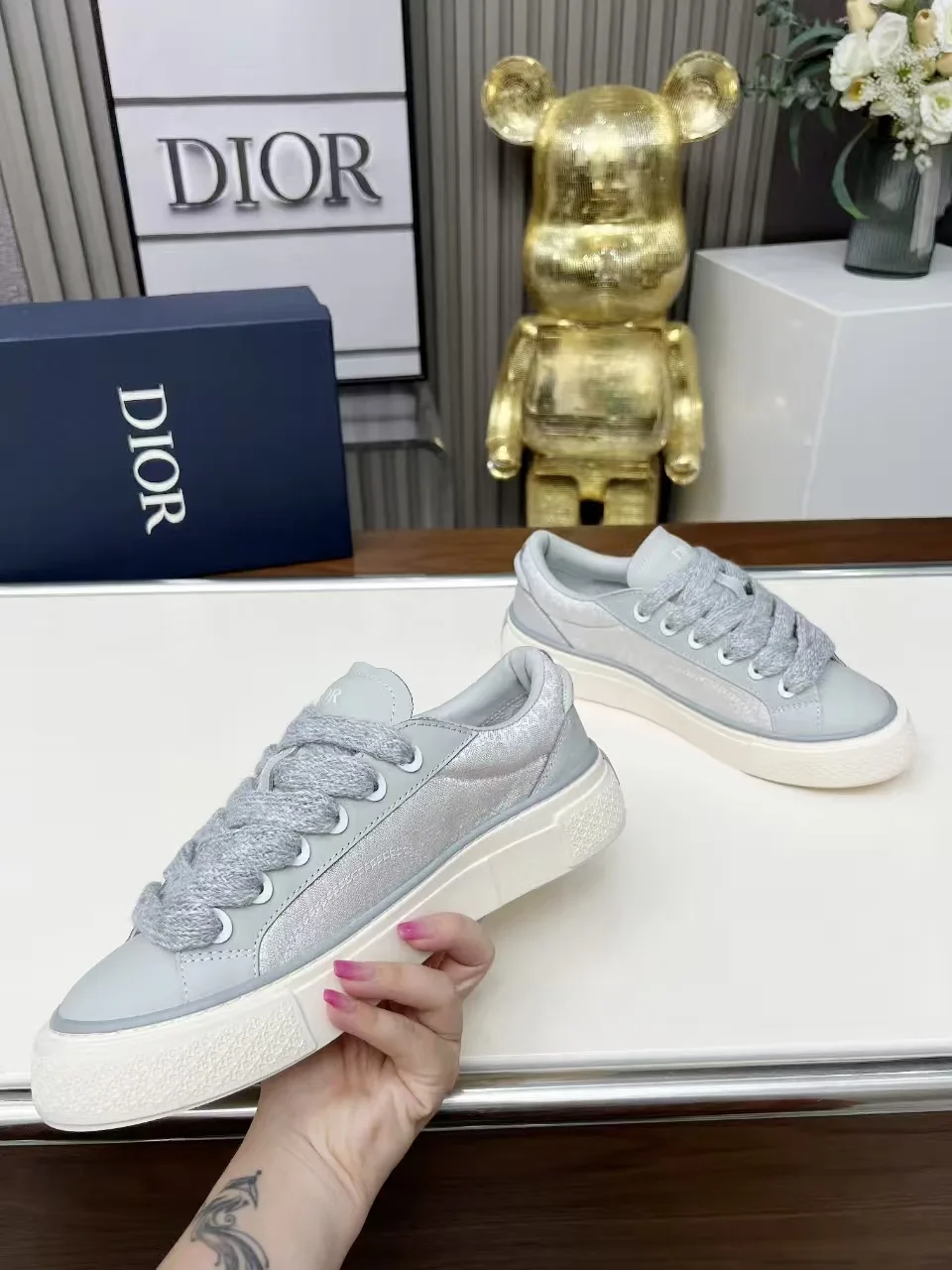 Premium Dior Tennisschuhe Spannung erwartete interpretierte klassische Tennisschuhe