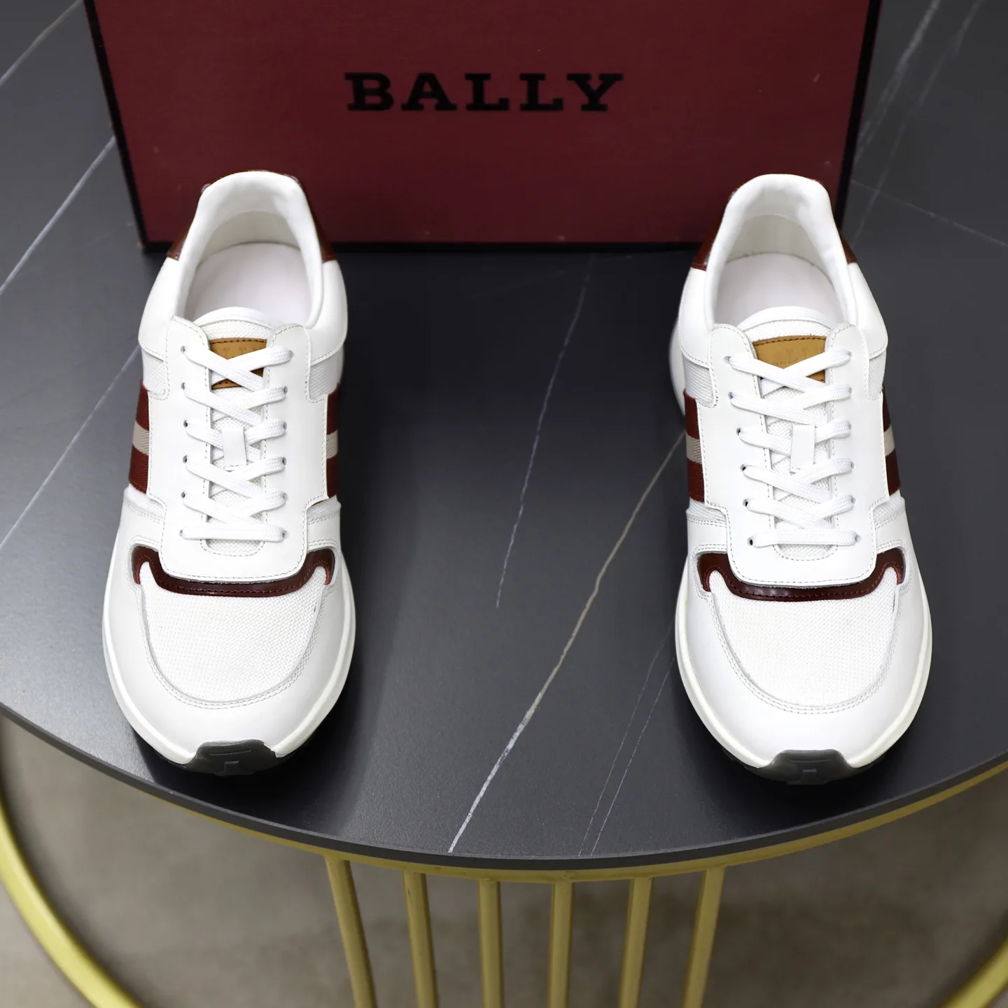 Hochwertige Bally Lederschuhe Bally Rindslederfutter Obermaterial originalem Kalbsleder