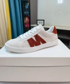 Luxus Moncler FreizeitSportschuhe für Herren Lederschuhe Obermaterial maßgefertigtem atmungsaktives Innensohle echtem