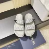 High Quality Dior Sandalen Herrensandalen Designklassiker Dior Haute Graue Wildlederriemen