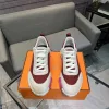 High Quality Hermes Turnschuhe Importiertes Importiertes spezielles Seidenschafleder Nahtlose