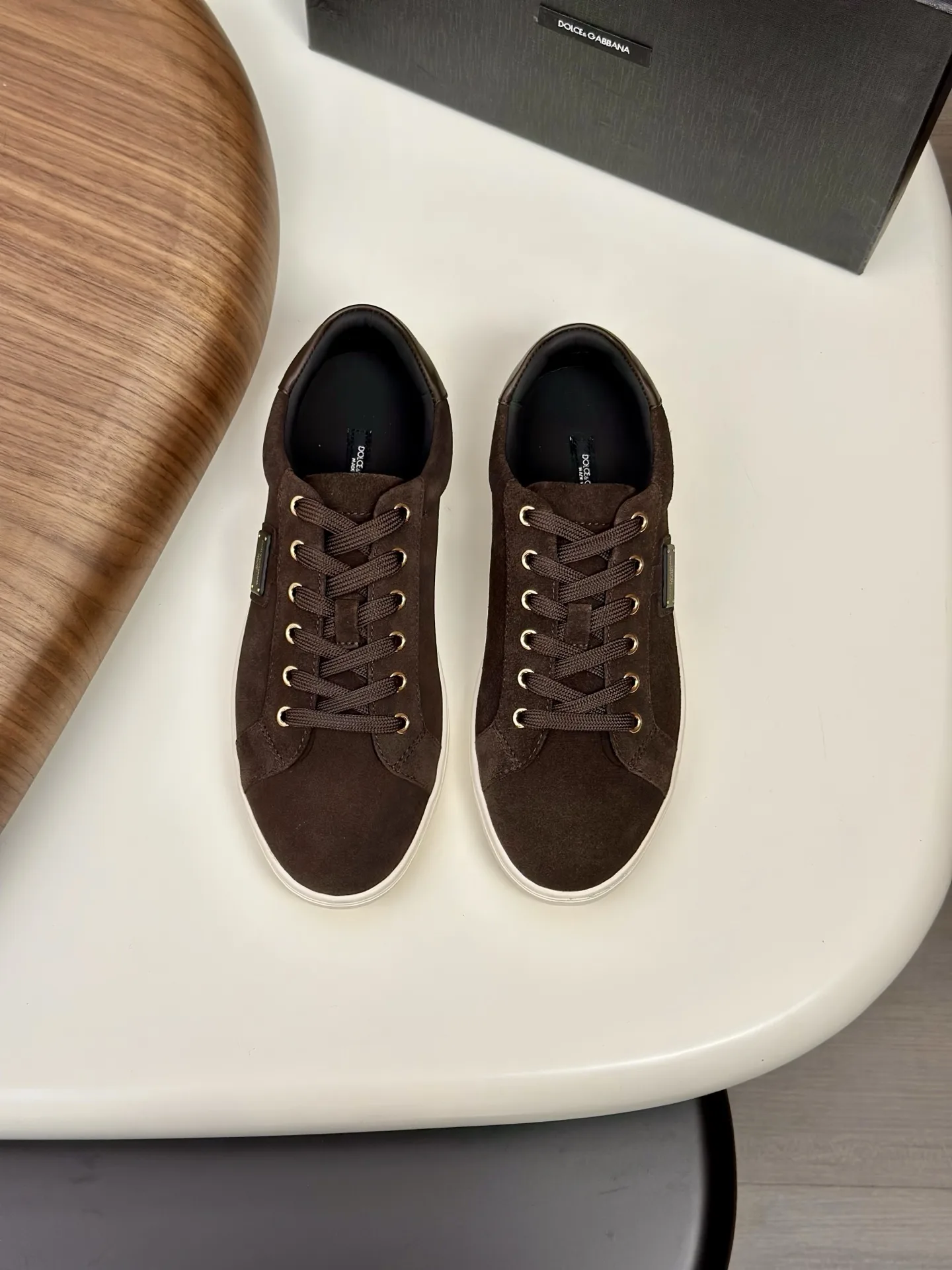 Luxus Dolce Gabbana Turnschuhe Gabbana origineller Sneaker Freizeitbereich wassergefärbtes